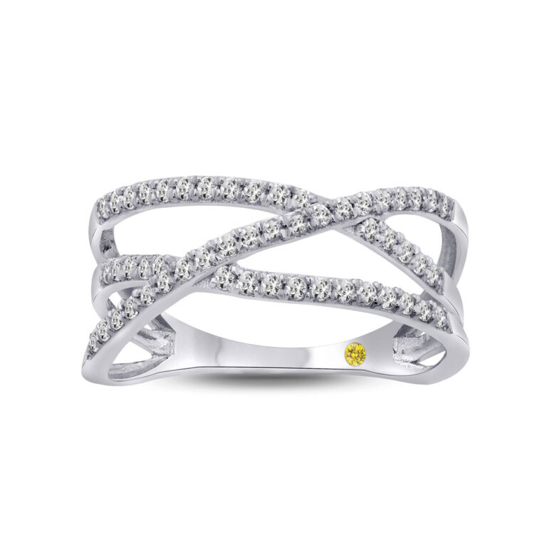 Cascade Lab Grown Crossover Diamond Ring