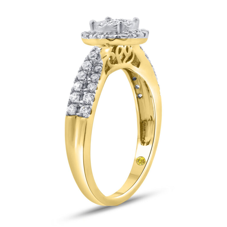 Sylva Pavé Set Lab Created Diamond Engagement Ring