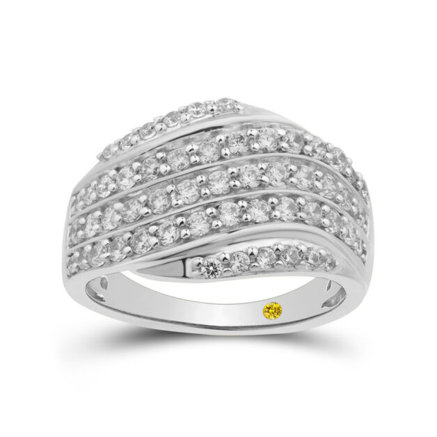 Glorious Lab Grown Diamond Anniversary Band-1 ct. tw.-18K White Gold_1