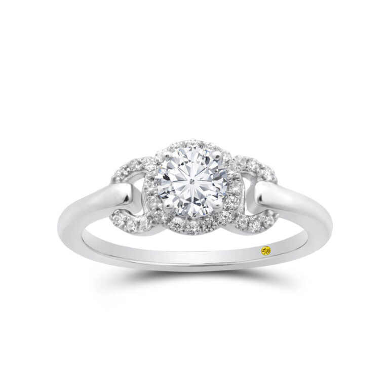 Linked Halo Diamond Ring