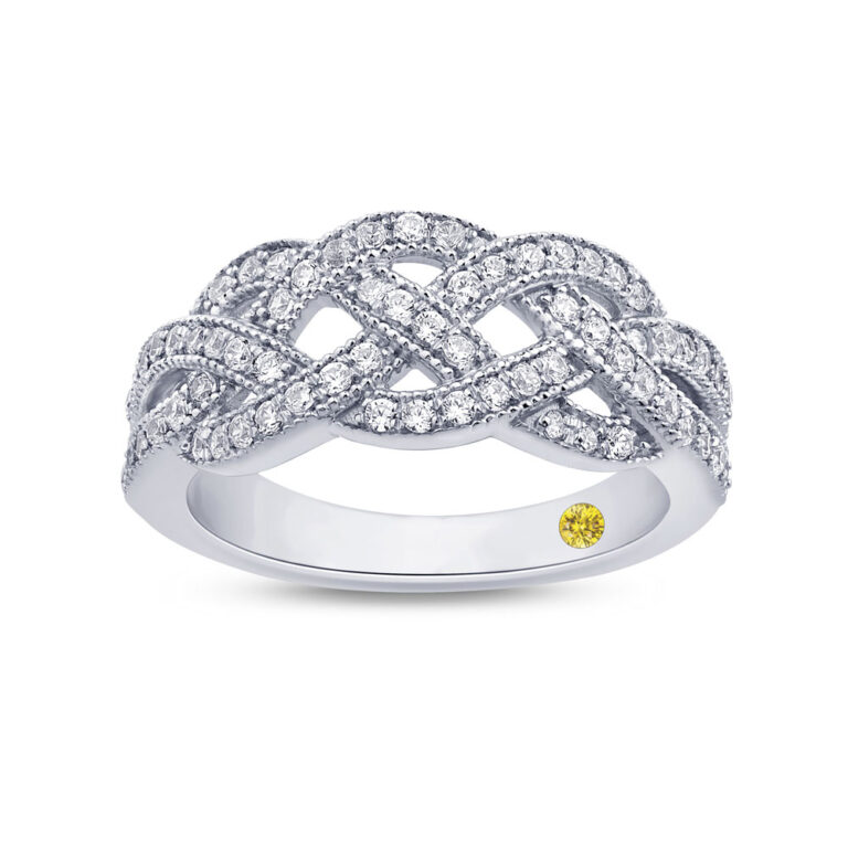 Mosaic Lab Grown Interwoven Diamond Ring