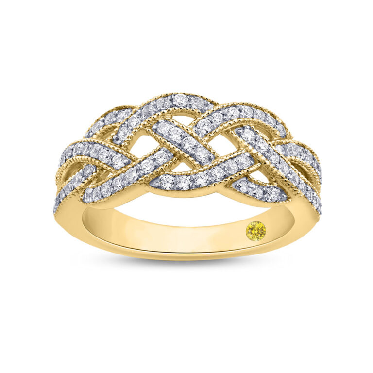 Mosaic Lab Grown Interwoven Diamond Ring
