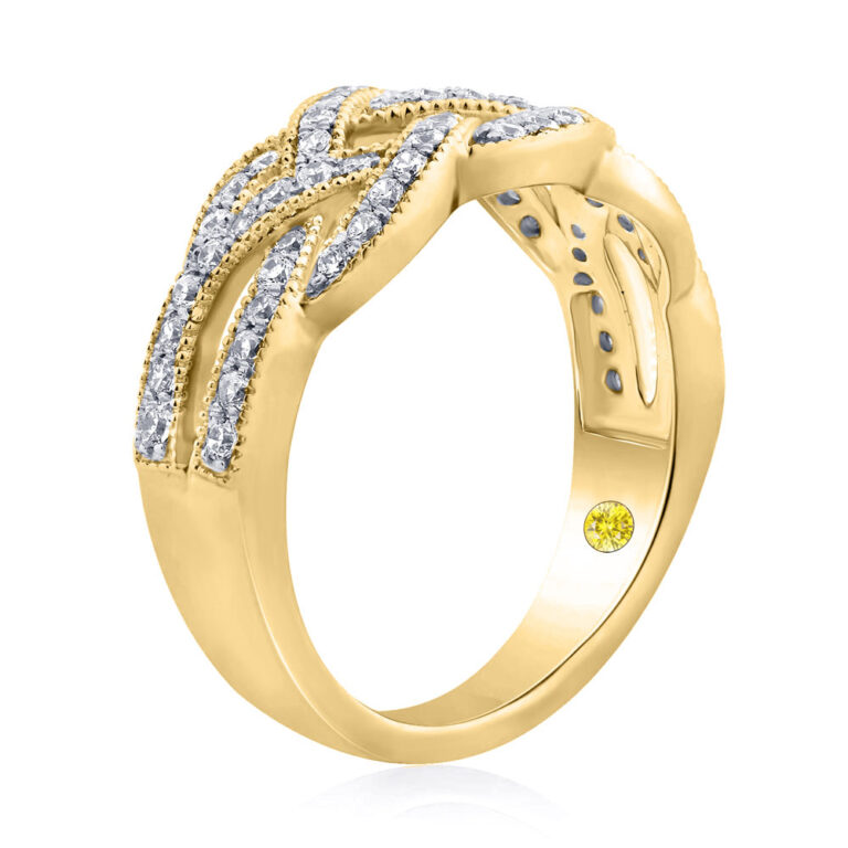 Mosaic Lab Grown Interwoven Diamond Ring