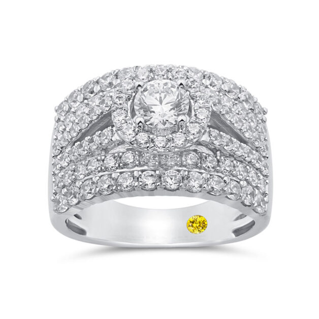 Ornate Lab Created Diamond Cocktail Ring-2 1/2 ct. tw.-925 Sterling Silver_1