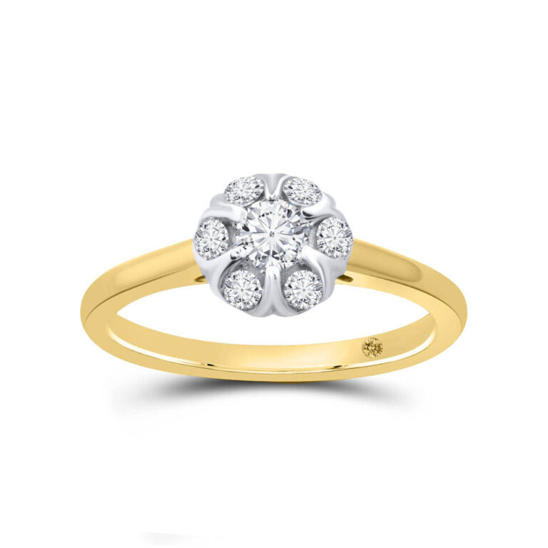 Olivet Lab Grown Floral Diamond Ring