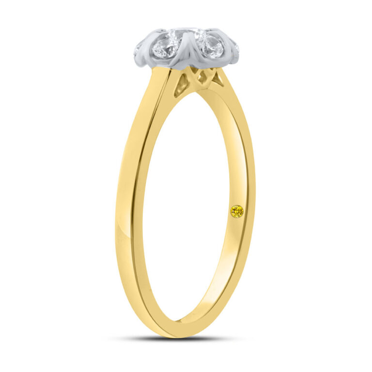 Olivet Lab Grown Floral Diamond Ring