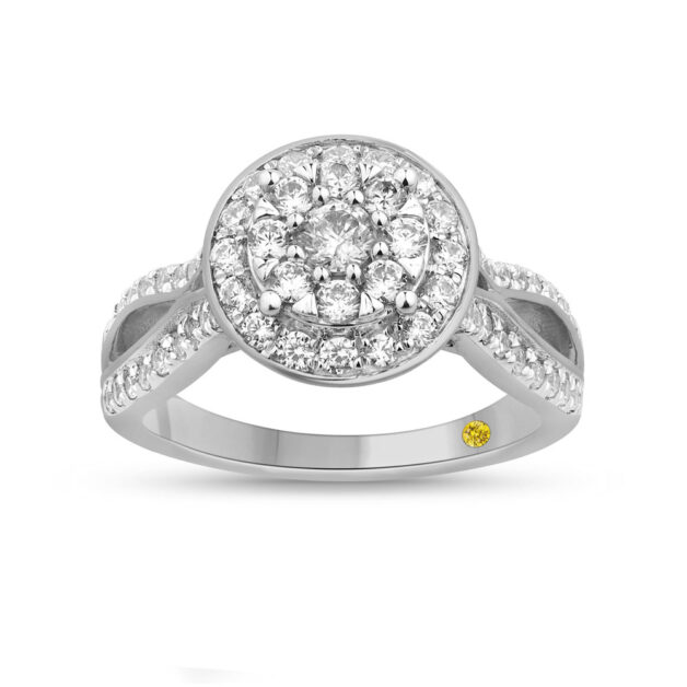 Orbital Bloom Lab Grown Cluster Diamond Engagement Ring