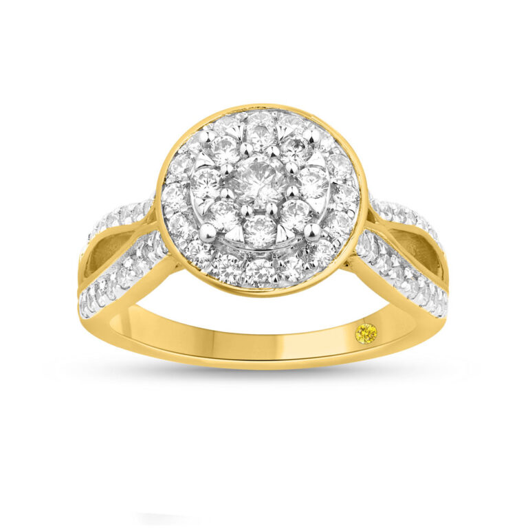 Orbital Bloom Lab Grown Cluster Diamond Engagement Ring