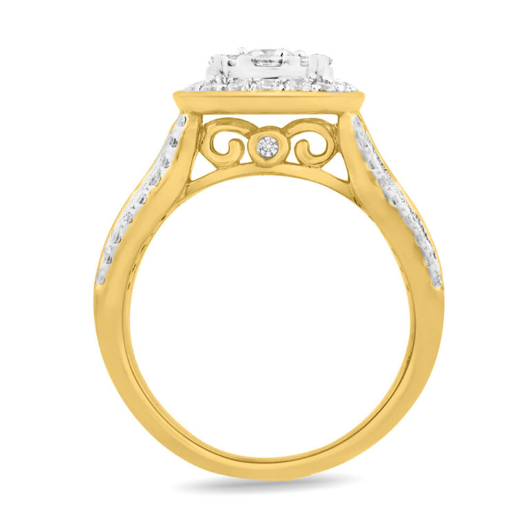 Orbital Bloom Lab Grown Cluster Diamond Engagement Ring
