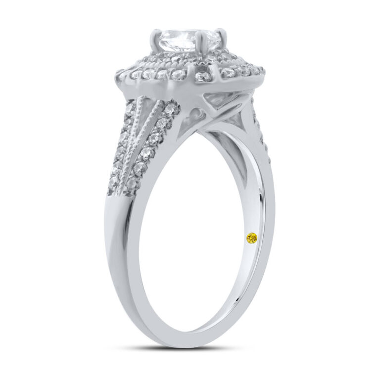 Oval Double Halo Lab Grown Diamond Engagement Ring