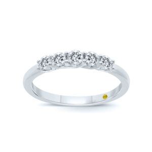 Ankara Lab Grown Five Stone Trellis Diamond Ring