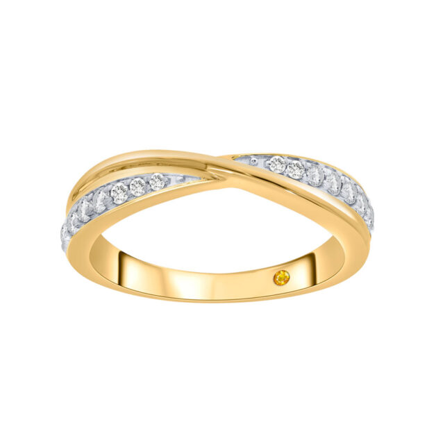 Lab Created Diamond Anniversary Ring-1/4 ct. tw.-18K Yellow Gold_1