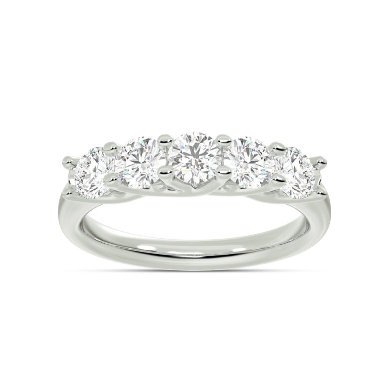 Coorg Graduating Lab Grown Five Stone Diamond Ring
