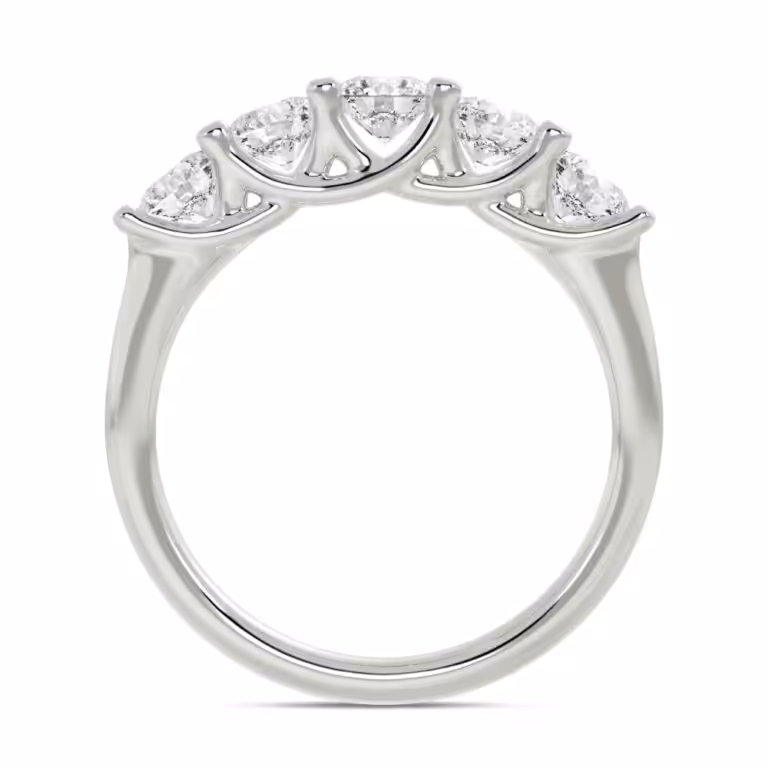Coorg Graduating Lab Grown Five Stone Diamond Ring