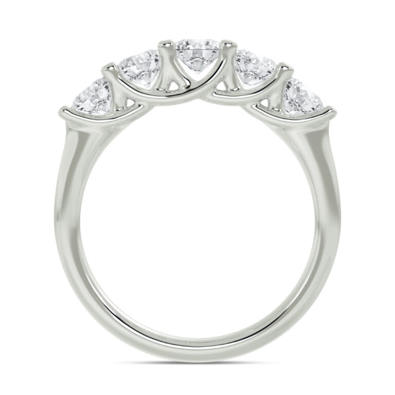 Coorg Graduating Lab Grown Five Stone Diamond Ring