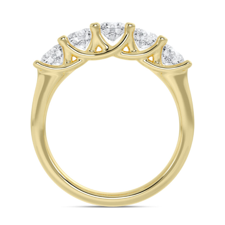 Coorg Graduating Lab Grown Five Stone Diamond Ring