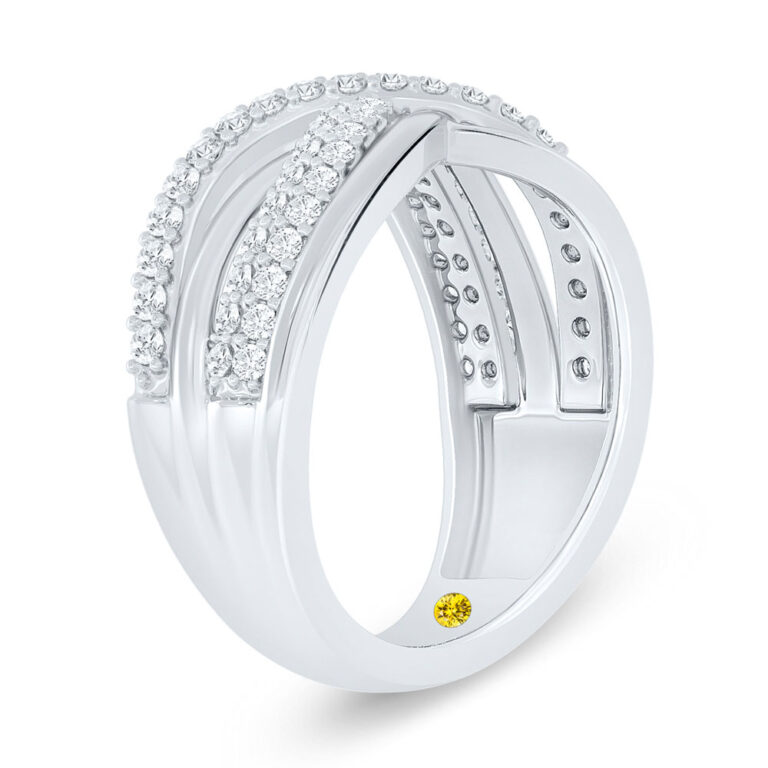 Pompeii Lab Grown Crossover Diamond Ring