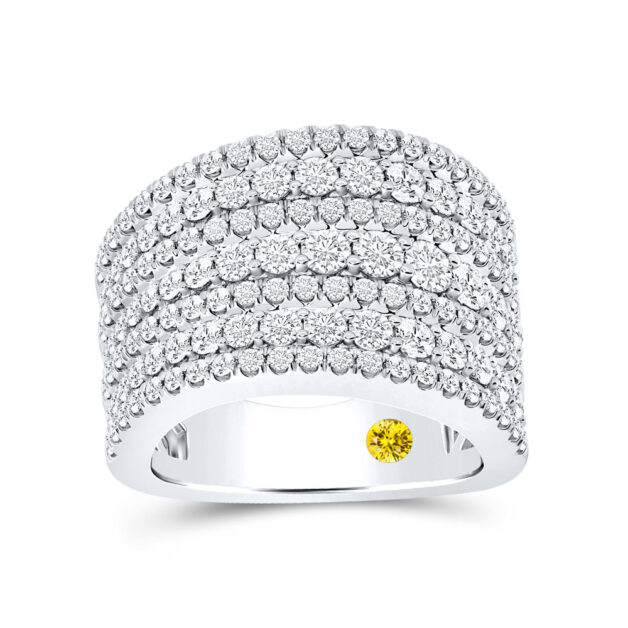Multi Row Lab Created Pavé Set Diamond Cocktail Ring-2 1/4 ct. tw.-925 Sterling Silver_1