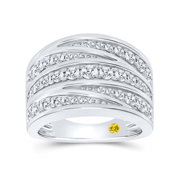 Multi Row Lab Created Diamond Anniversary Ring-1 1/2 ct. tw.-925 Sterling Silver_1