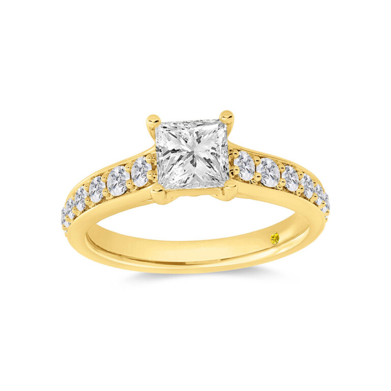 Rio Classic Pavé Set Lab Grown Diamond Engagement Ring