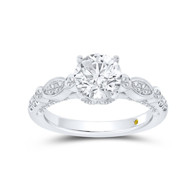 Cryst Illusion Marquise Lab Grown Diamond Engagement Ring