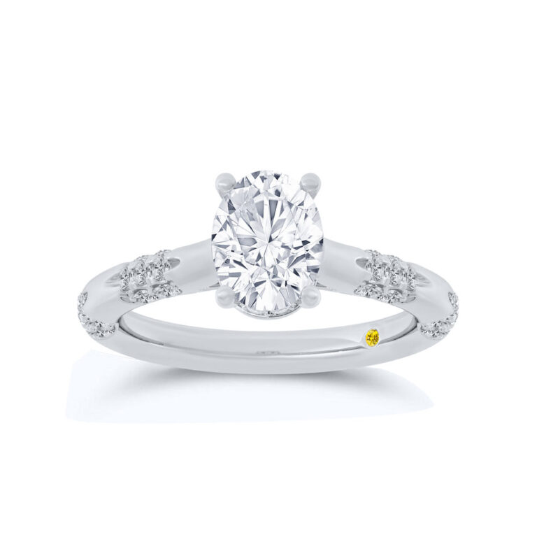 Quell Petite Hidden Halo Lab Grown Diamond Engagement Ring