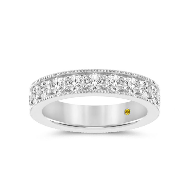 Capri Vintage Inspired Full Coverage Lab Grown Eternity Diamond Ring