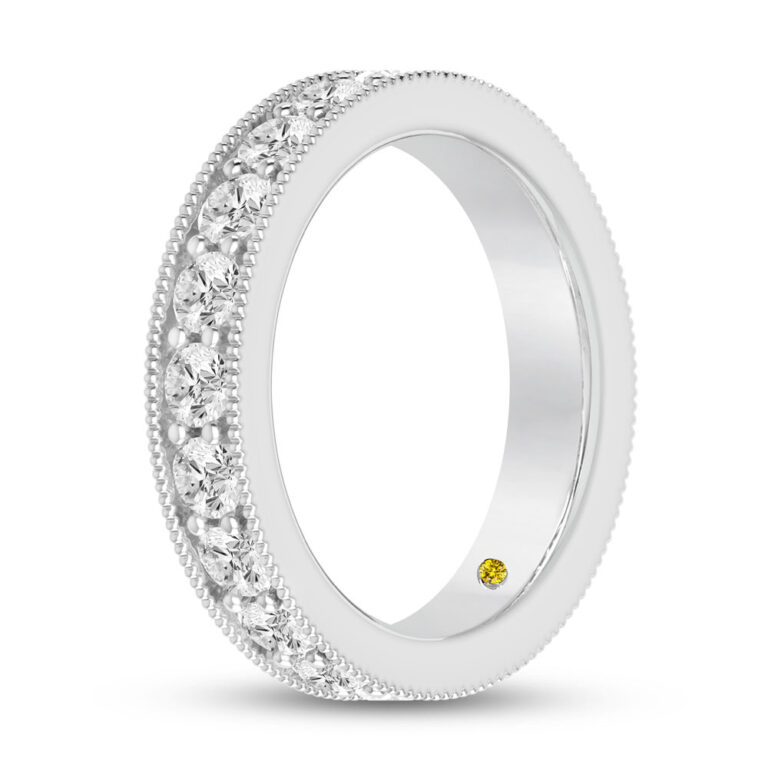 Capri Vintage Inspired Full Coverage Lab Grown Eternity Diamond Ring
