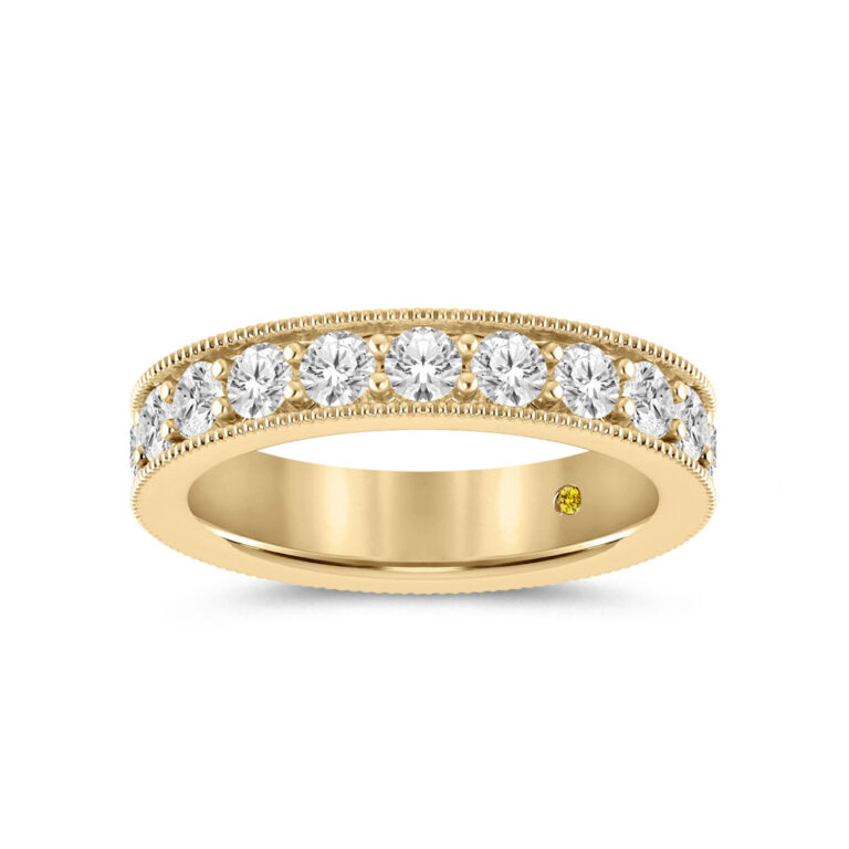 Capri Vintage Inspired Full Coverage Lab Grown Eternity Diamond Ring