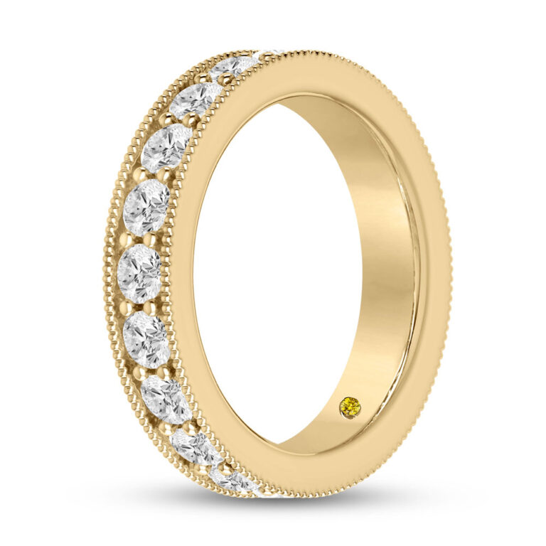 Capri Vintage Inspired Full Coverage Lab Grown Eternity Diamond Ring
