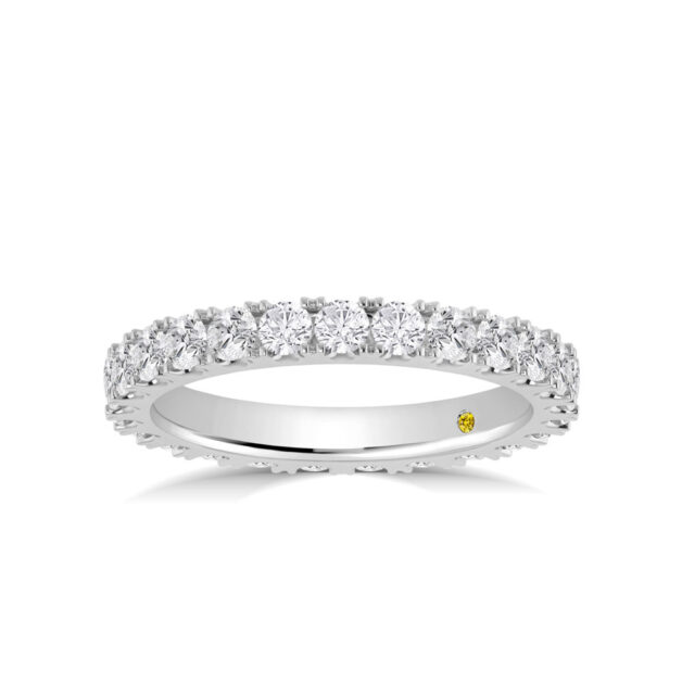 Lab Grown Split Prong Lab Grown Diamond Eternity Ring-2 ct. tw.-18K White Gold_1
