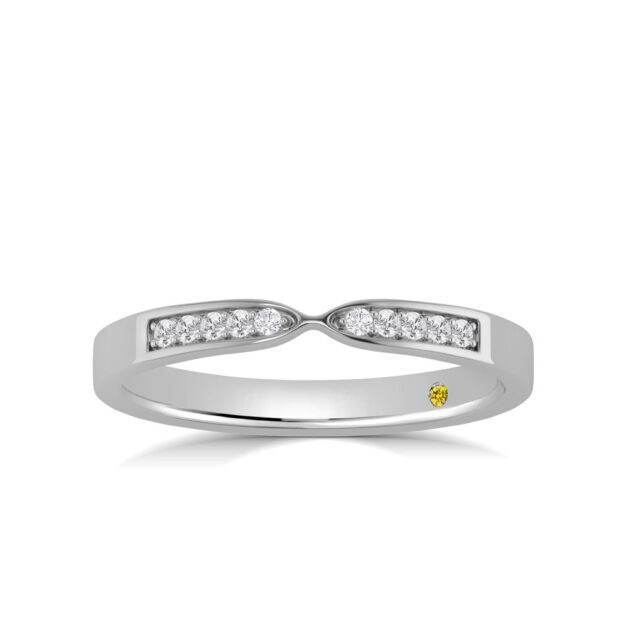 Vintage Inspired Bow Tie Lab Diamond Ring-1/4 ct. tw.-18K White Gold_1