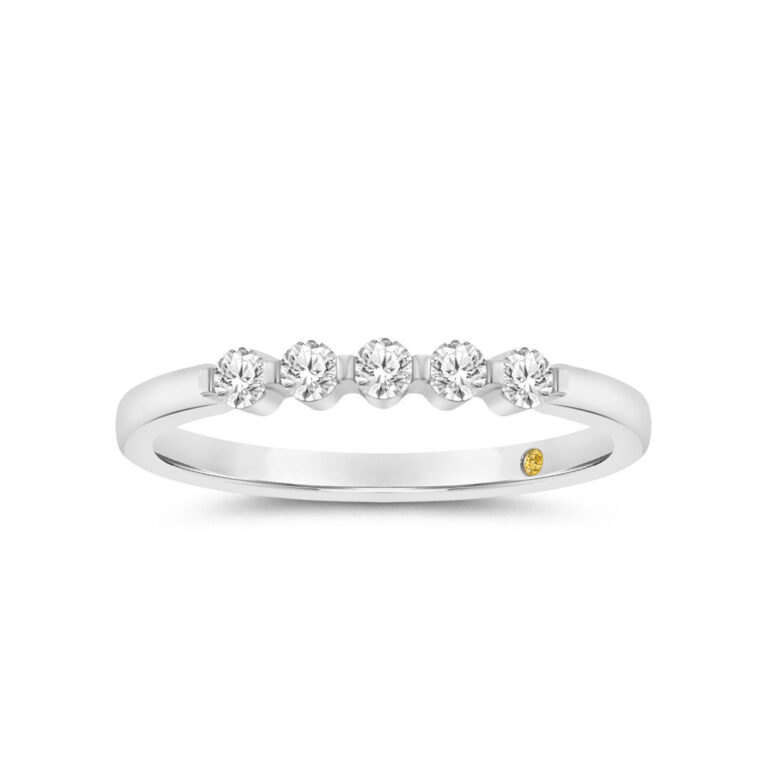 Vibe Shared Prong Lab Grown Five Stone Diamond Ring