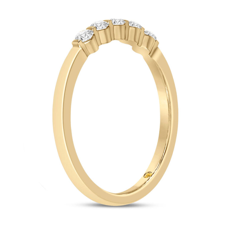 Vibe Shared Prong Lab Grown Five Stone Diamond Ring