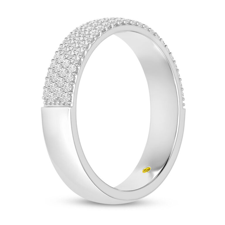 Auburn Half Coverage Lab Grown Diamond Ring