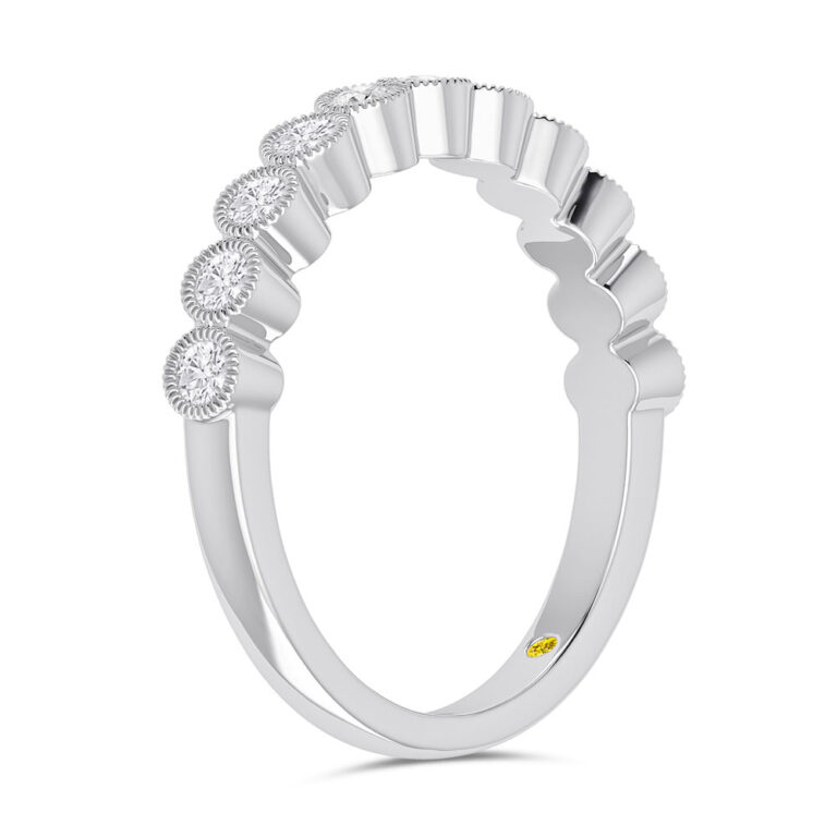 Cameo Vintage Inspired Bezel Set Diamond Ring