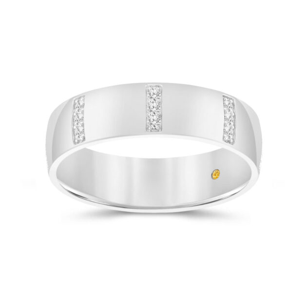 Shop Lab Grown Men's Noveau Diamond Wedding Band