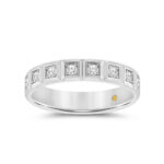 Bold Illusion Square Diamond Wedding Band-1/4 ct. tw.-18K White Gold_1