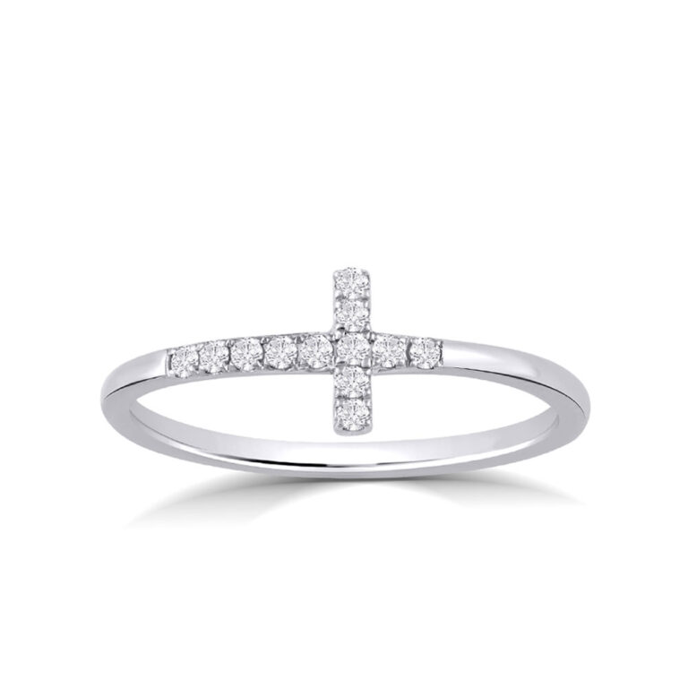 Celestial Cross Diamond Ring