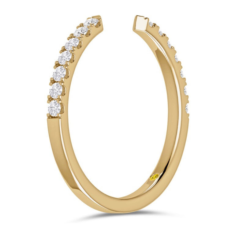 Idylle Half Coverage Lab Grown Open Diamond Ring