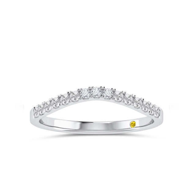 Lab Created Diamond Contour Band-1/4 ct. tw.-18K White Gold_1