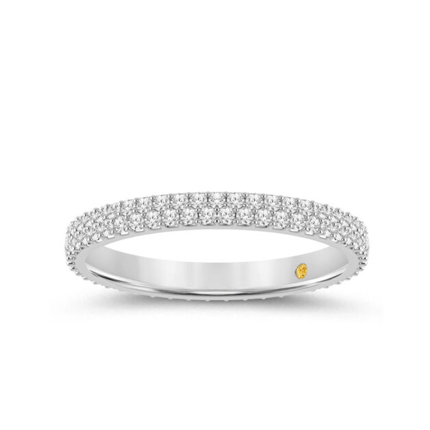 Essential Two Row Lab Grown Diamond Eternity Band-1 1/4 ct. tw.-18K White Gold_1