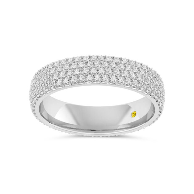 Decadent Four Row Lab Grown Diamond Eternity Band-2 ct. tw.-18K White Gold_1