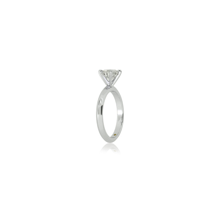 Prism Knife Edged Six Prong Lab Grown Diamond Solitaire Ring