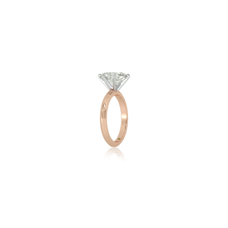 Prism Knife Edged Six Prong Lab Grown Diamond Solitaire Ring