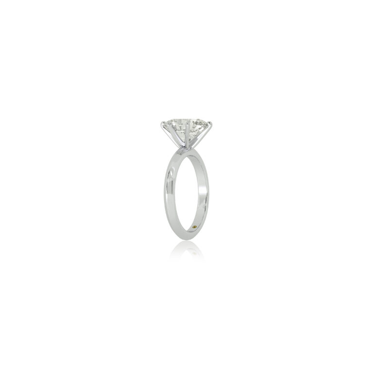 Prism Knife Edged Six Prong Lab Grown Diamond Solitaire Ring