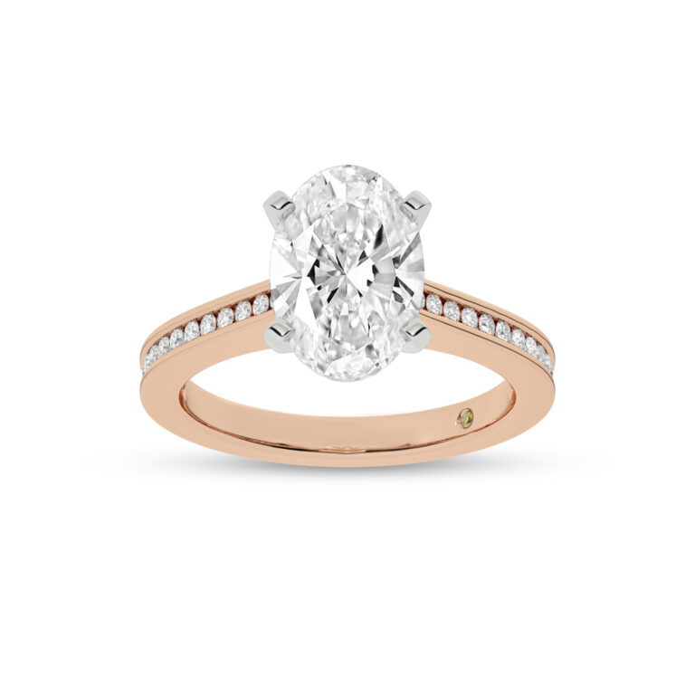 Paris Channel Set Lab Grown Diamond Engagement Ring