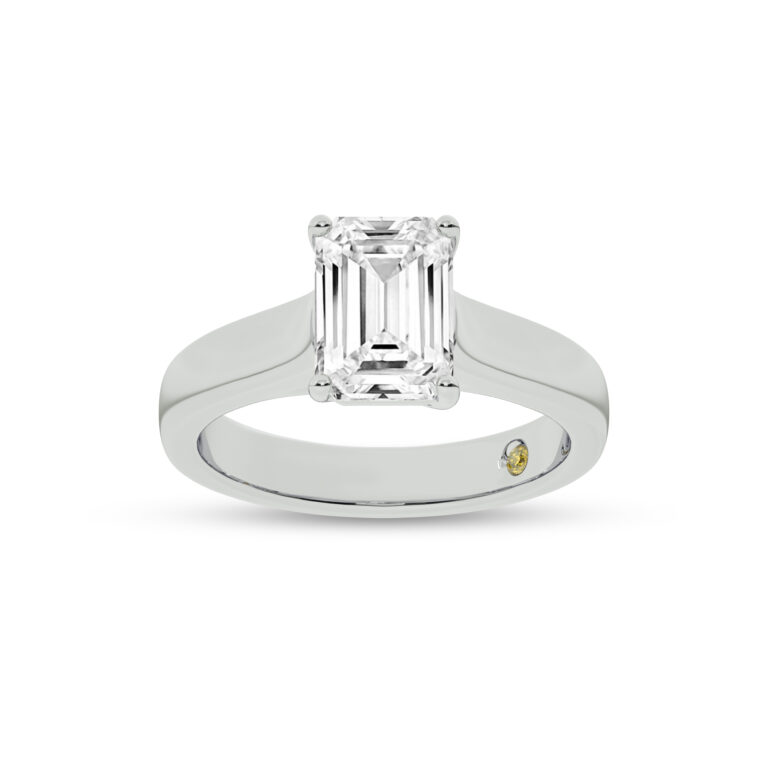 Bold Cross Prong Lab Grown Diamond Solitaire Ring