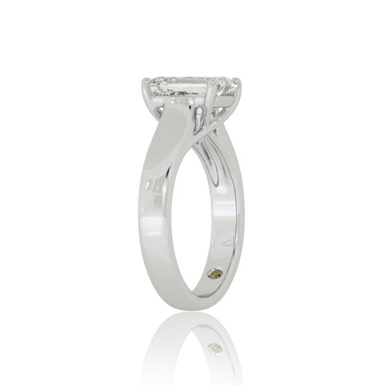 Bold Cross Prong Lab Grown Diamond Solitaire Ring