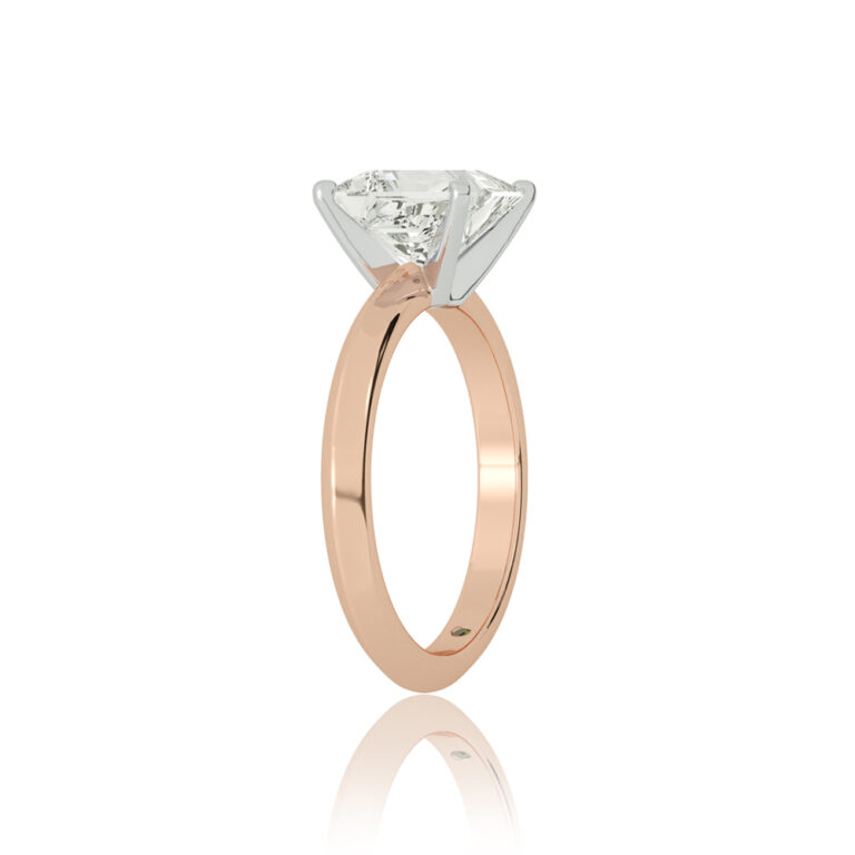 Prism Knife Edged Four Prong Lab Grown Diamond Solitaire Ring